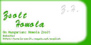 zsolt homola business card